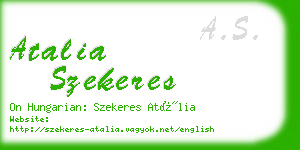 atalia szekeres business card
